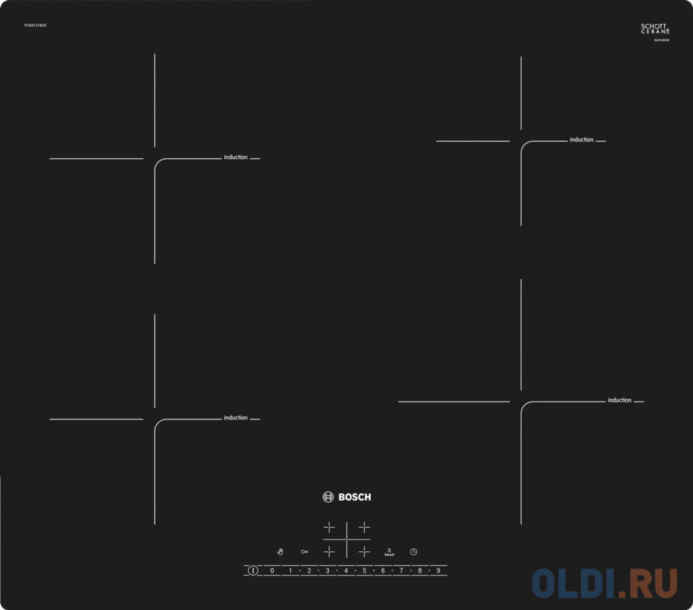 Встраиваемая индукционная варочная панель Bosch PUE 611FB1E