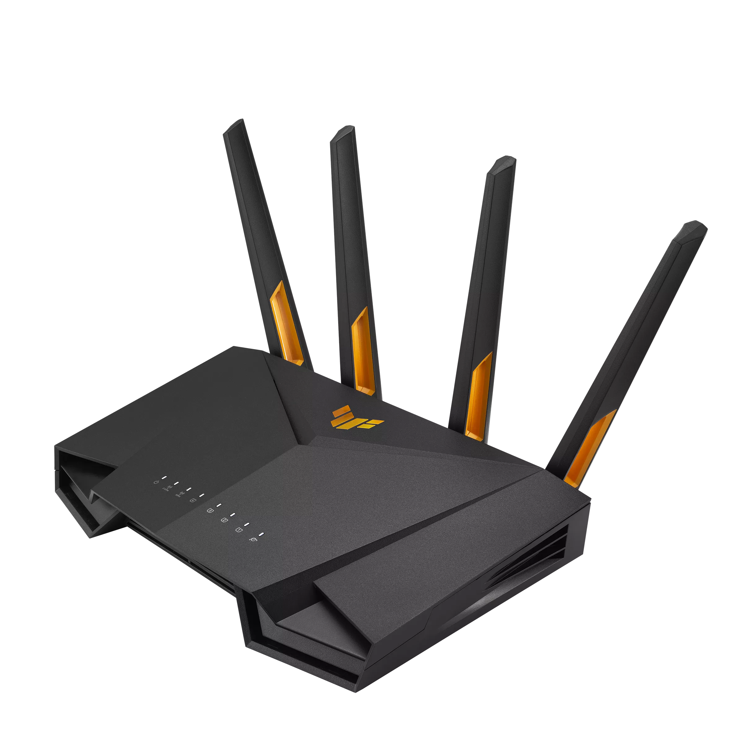 Wi-Fi роутер ASUS TUF-AX3000 V2, 802.11a/b/g/n/ac/ax, 2.4 / 5 ГГц, до 2.98 Гбит/с, LAN 4x1 Гбит/с, WAN 1x2.5 Гбит/с, внешних антенн: 4, 1xUSB 3.0 (TUF-AX3000 V2/UK/13/P_EU_UK)