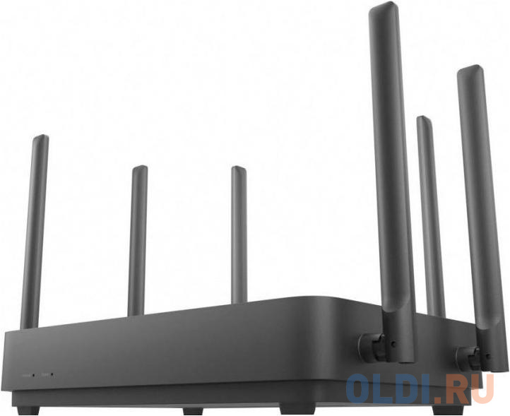 Беспроводной маршрутизатор Xiaomi Mi Router AX3200 802.11ax 2400Mbps 2.4 ГГц 5 ГГц 3xLAN черный DVB4314GL