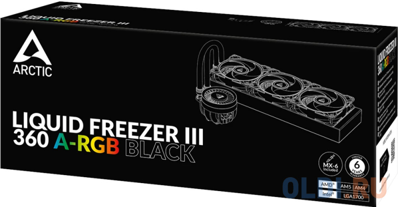 Жидкостная система охлаждения Arctic Cooling Arctic Liquid Freezer III-360 A-RGB Black Multi Compatible All-In-One CPU Water Cooler  (ACFRE00144A)