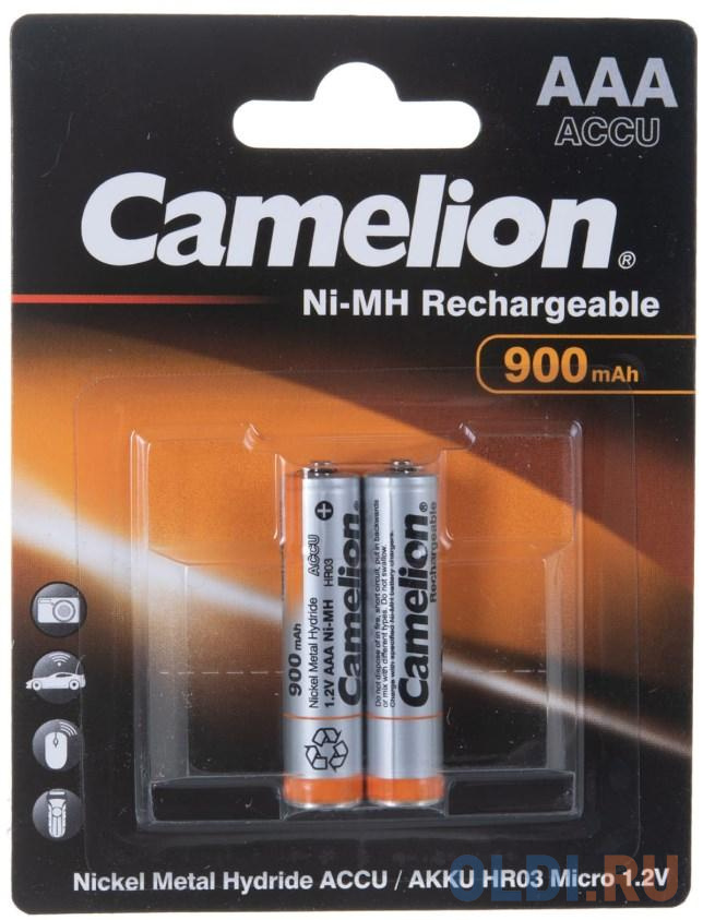 Аккумуляторы 900 mAh Camelion NH-AAA900BP2 AAA 2 шт в Москвe