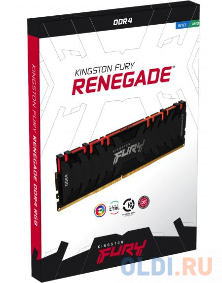 Kingston 16GB 4000MHz DDR4 CL19 DIMM (Kit of 2) FURY Renegade RGB