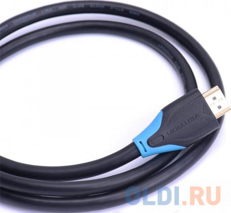 Кабель HDMI 0.75м Vention High speed v1.4 with Ethernet 19M/19M VAA-B01-L075