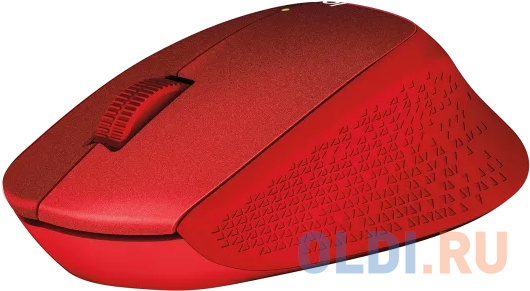 Мышь Logitech M331 Silent Plus красный оптическая (1000dpi) silent беспроводная USB в Москвe