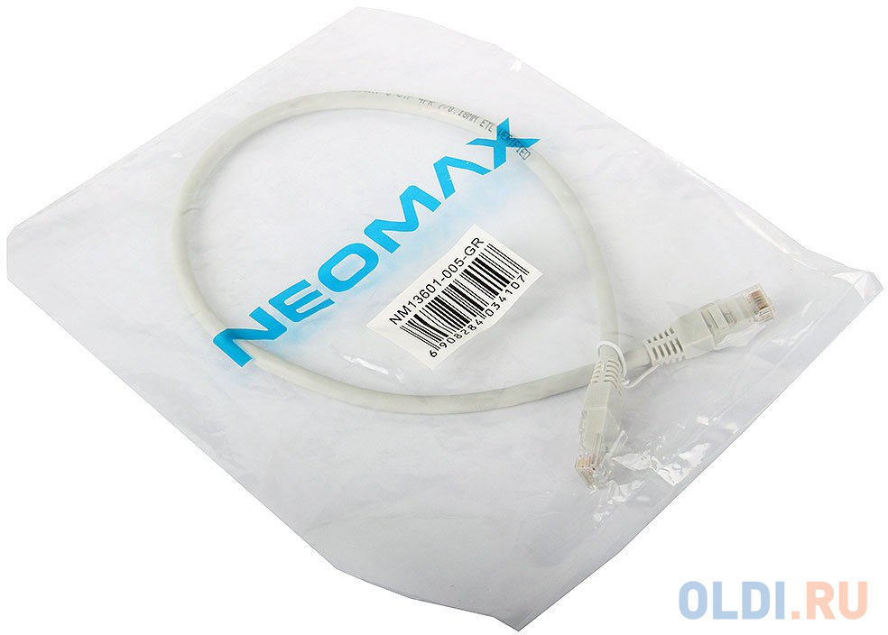 NEOMAX (NM13601-005) Шнур коммут. UTP 0.5м., гибкий, Категория 6