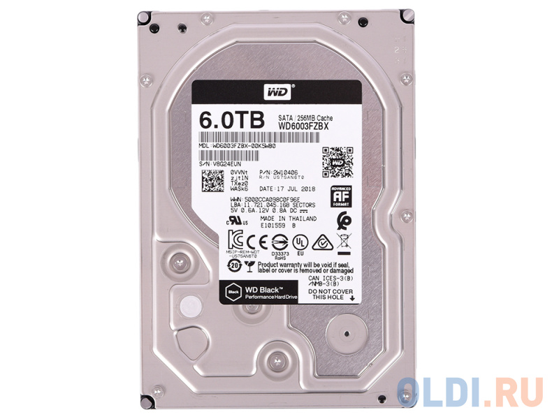 Жесткий диск Western Digital BLack WD6003FZBX 6 Tb