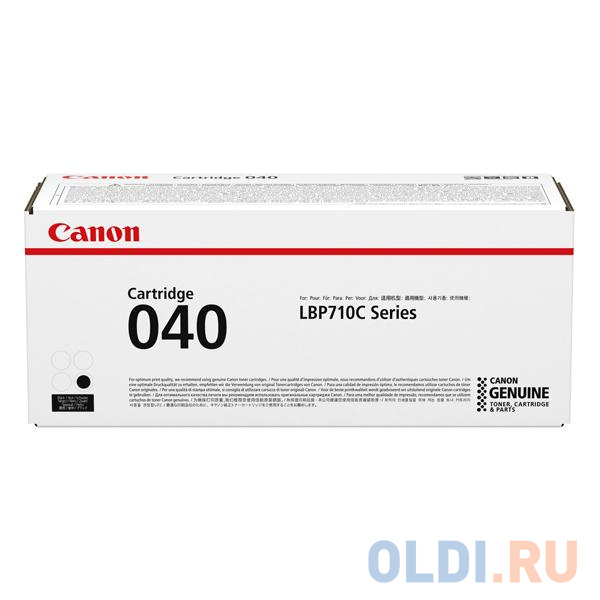 Картридж Canon CRG 040 BK для Canon i-SENSYS LBP710Cx/LBP712Cx черный 0460C001