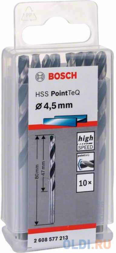 Bosch 2608577213 10 HSS PointTeQ Сверл 4.5mm в Москвe