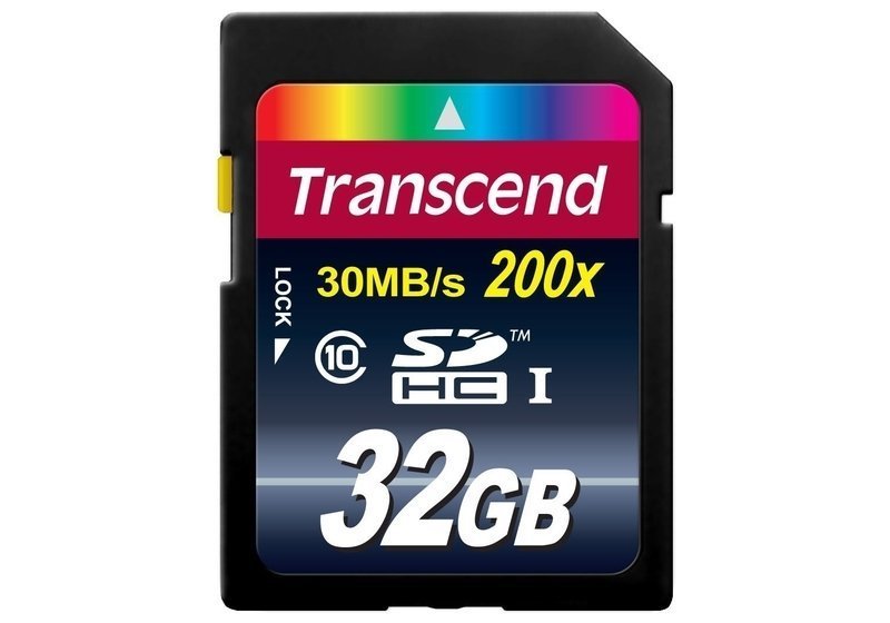 Карта памяти Transcend SDHC UHS-I Card 32GB Class10, 200X