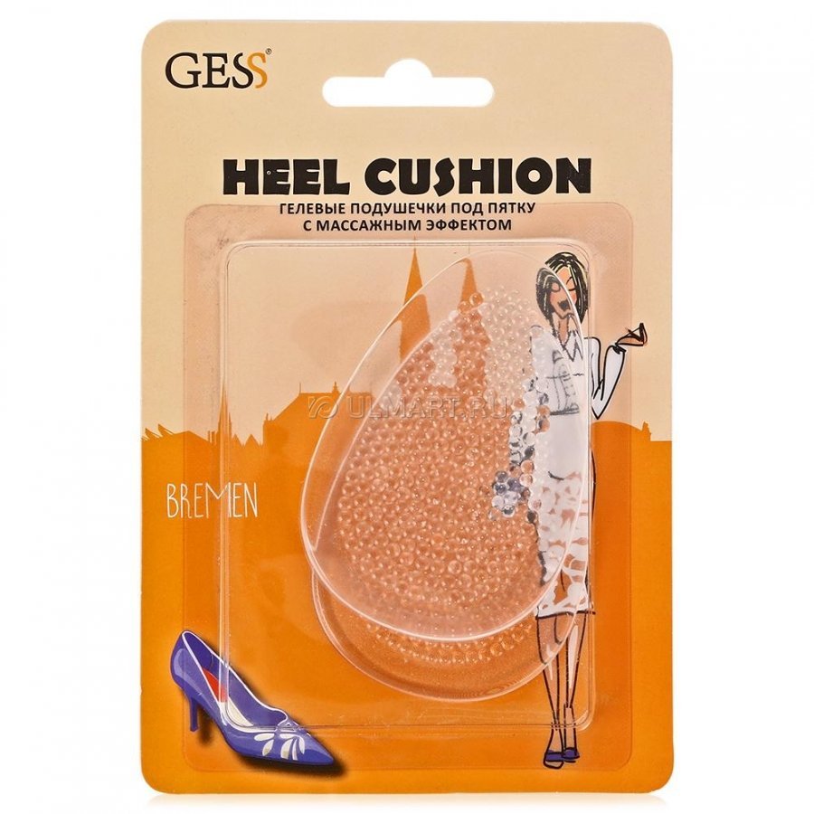 Гелевые подушечки под пятку с массажным эффектом Heel Cushion (GESS-004)