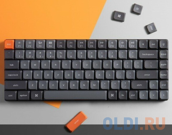 Беспроводная механическая ультратонкая клавиатура QMK Keychron K3 Max, 84 клавиши, RGB-подсветка, Gateron Red Switch