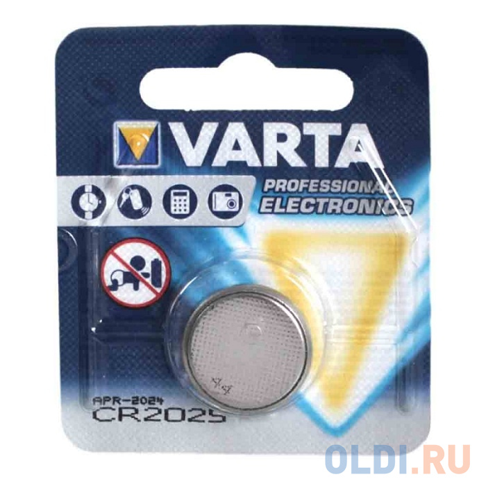 Батарейка Varta Electronics CR2025 1 шт в Москвe