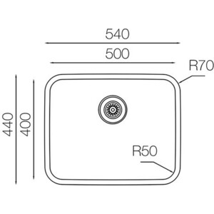 Кухонная мойка Wellinox D500 GT8K нержавеющая сталь