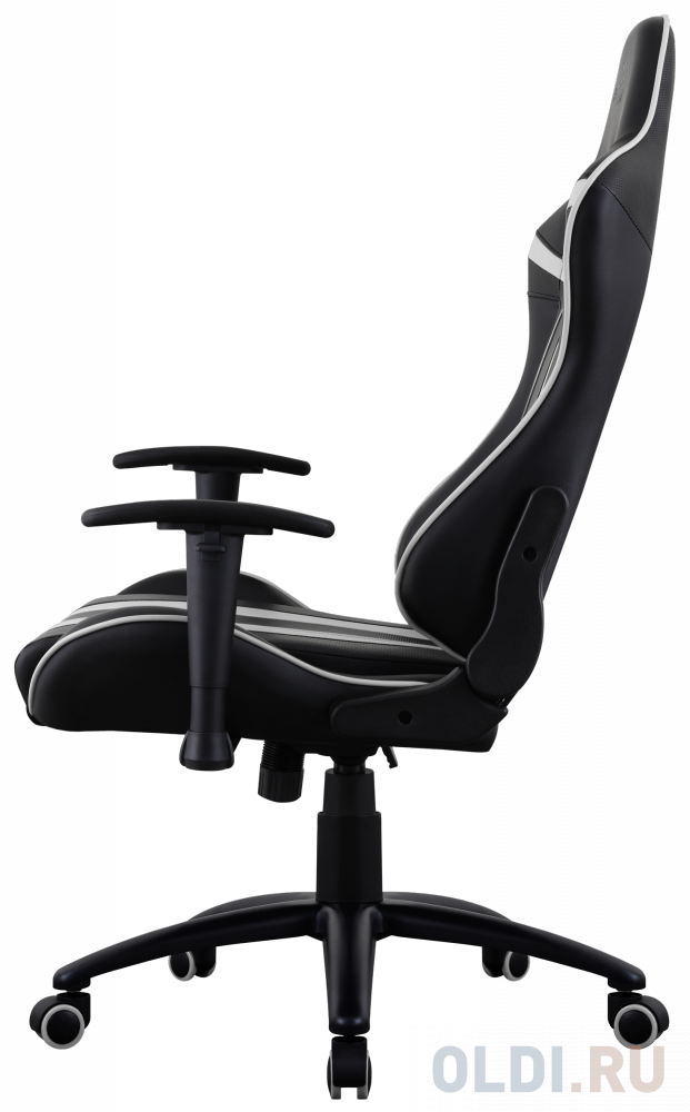 Игровое кресло Aerocool AC120 AIR-BW , черно-белое, с перфорацией, до 150 кг, размер, см (ШхГхВ) : 70х55х124/132.