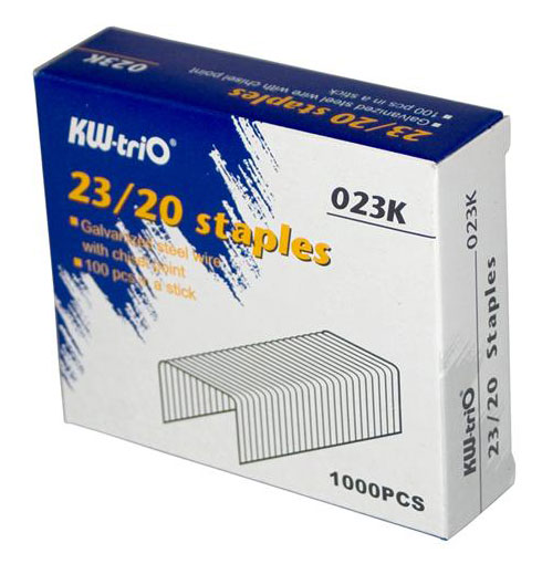 Скобы для степлера KW-TRIO, 23/20, 1000 шт. (023K)