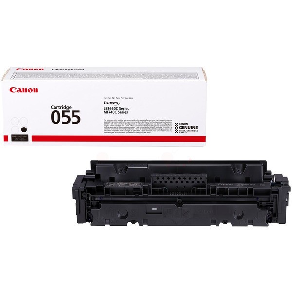 Картридж лазерный Canon 055HBK/3020C002/3020C004, черный, 7600 страниц, оригинальный для Canon LBP66x/MF74x