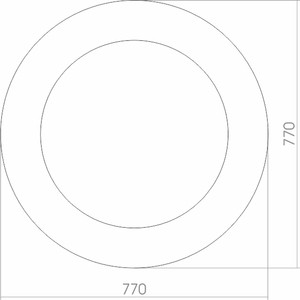 Зеркало Mixline Солярис D770 77х77 с подсветкой и датчиком движения (4620001987870)