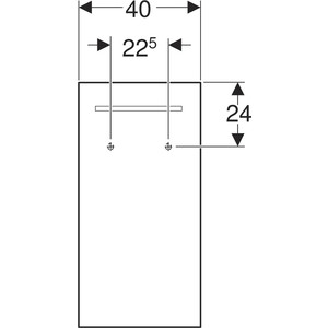 Зеркало Geberit Renova Compact 40x80 с LED подсветкой (Y862340000)