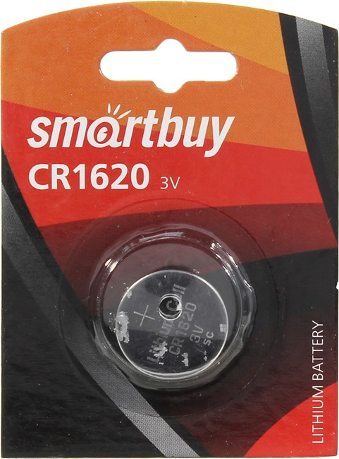 Батарея Smartbuy CR1620/1B, 3V 1шт. (SBBL-1620-1B)