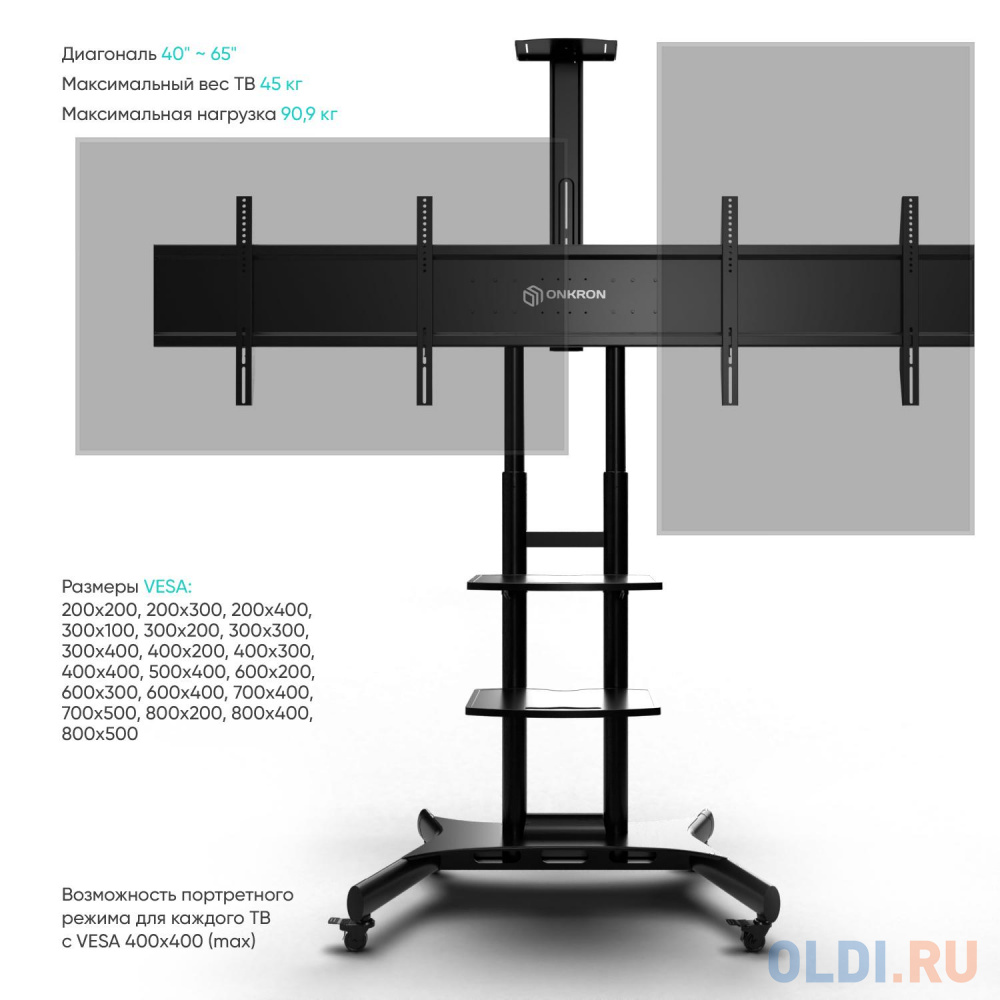 ONKRON TS1881DVB чёрная