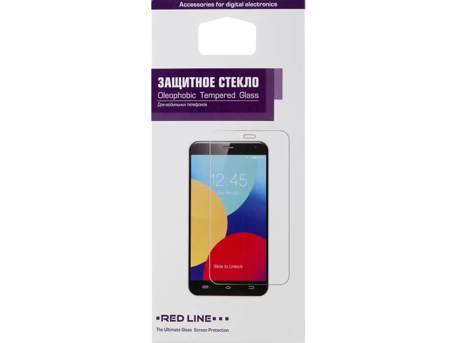 Защитное стекло Redline mObility черный для Huawei P30 Lite 3D (УТ000019261)