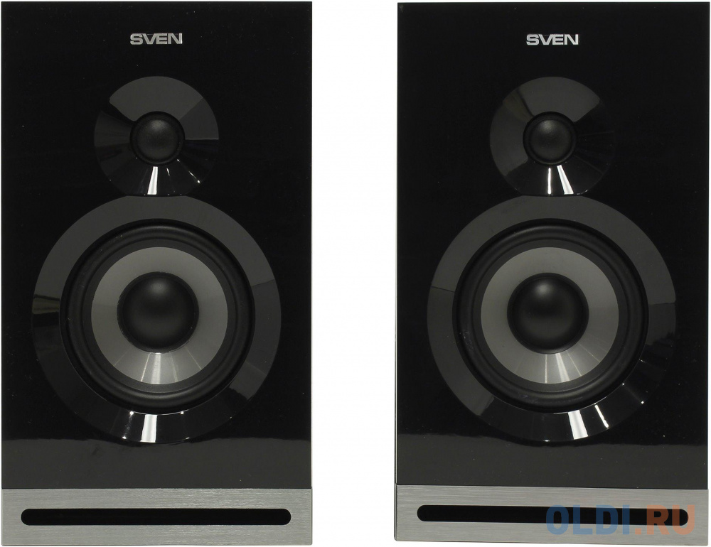 Колонки Sven SPS-705 Черные чёрный, 2.0, мощность 2x20 Вт(RMS), Bluetooth