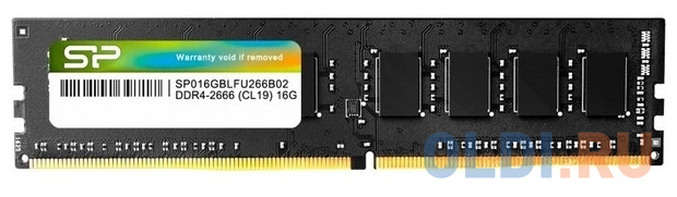 Оперативная память для компьютера Silicon Power SP016GBLFU266B02 DIMM 16Gb DDR4 2666 MHz SP016GBLFU266B02