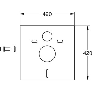 Звукоизоляционный комплект Grohe с резиновыми втулками (37131000)