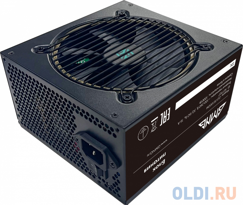 Блок питания GMNG ATX 1000W GG-PS1000M 80+ gold (20+4pin) APFC 120mm fan 9xSATA Cab Manag RTL