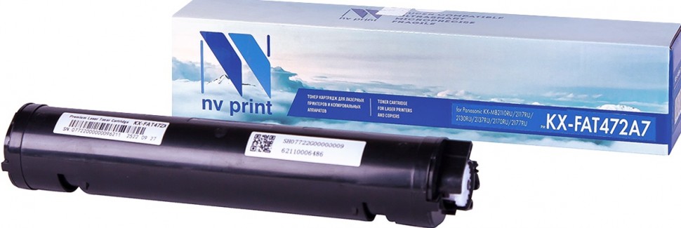 Картридж лазерный NV Print NV-KXFAT472A7 (KX-FAT472A7), черный, 2000 страниц, совместимый, для Panasonic KX-MB2110RU/2117RU/2130RU/2137RU/2170RU/2177RU