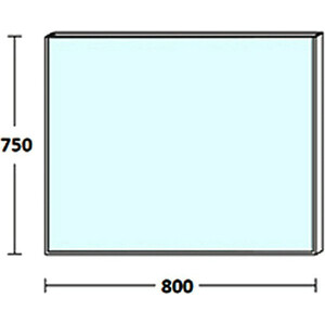 Зеркало De Aqua Сильвер 80х75 черный (261672)