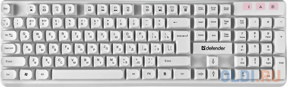 Клавиатура + мышка MILAN C-992 RU WHITE 45994 DEFENDER
