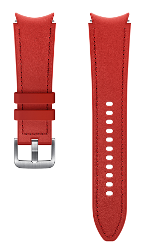Ремешок Samsung Watch4 Сlassic (S/M) ET-SHR89LREGRU кожа/красный
