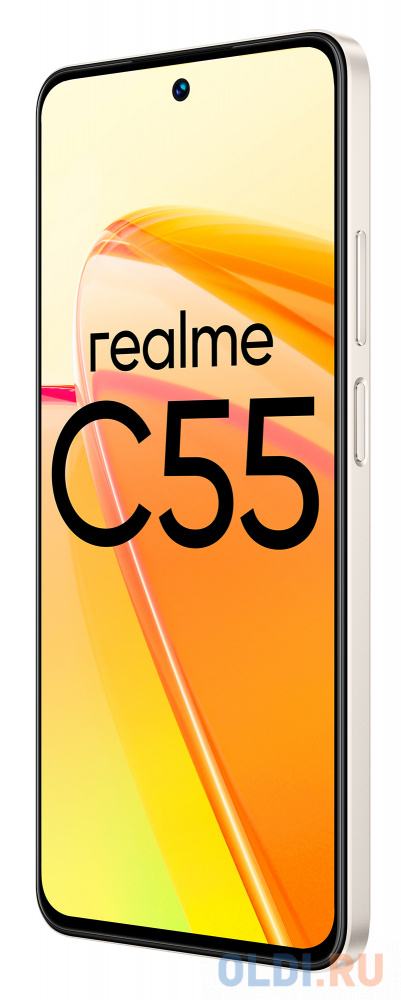 Смартфон Realme RMX3710 C55 128Gb 6Gb перламутровый моноблок 3G 4G 6.72" 1080x2400 Android 13 64Mpix 802.11 b/g/n/ac NFC GPS GSM900/1800 GSM1900