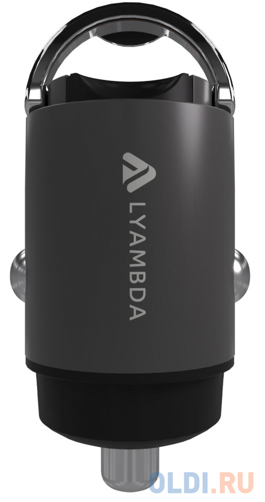Автомобильное зарядное устройство Lyambda 30Вт USB-A (QC3.0) Aluminum LS-A30 Space grey