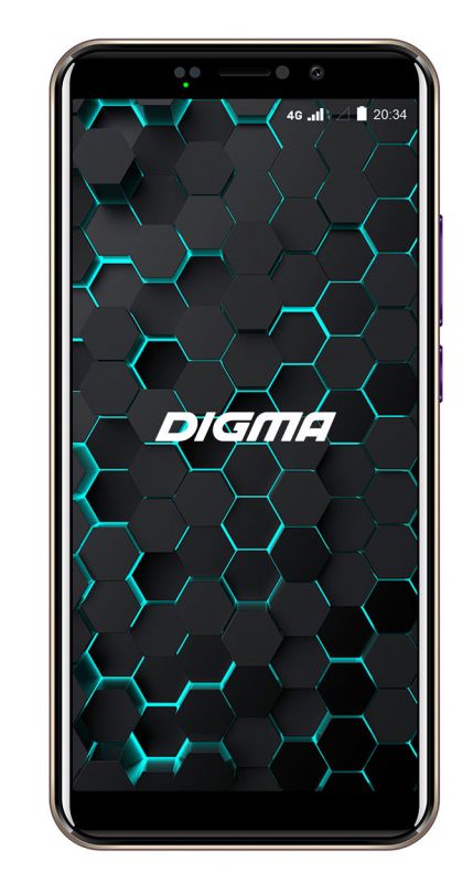 Смартфон DIGMA LINX PAY 4G 5.45", 1440x720 IPS, MediaTek MT6739, 2Gb RAM, 16Gb, 3G/LTE, WiFi, BT, 2x Cam, 2-Sim, 2900mAh, Android 8.1, золотистый (1068562)