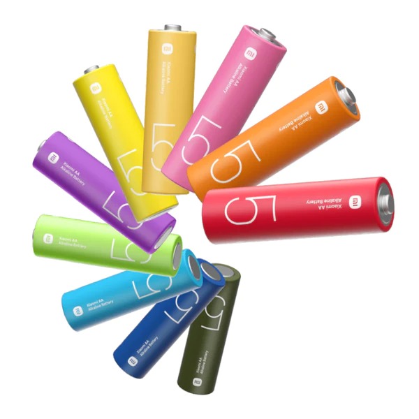 Батарейки Xiaomi AA Rainbow Batteries (10 шт.), Разноцветный