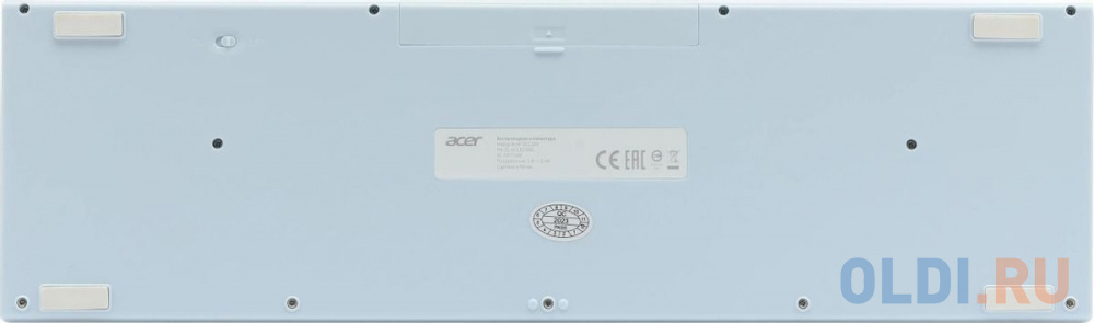 Клавиатура+мышь Acer OCC205 Wireless White/Blue