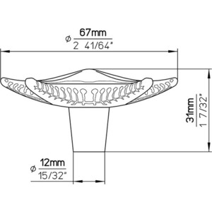 Ручка мебельная Siro 1126-67ZN2