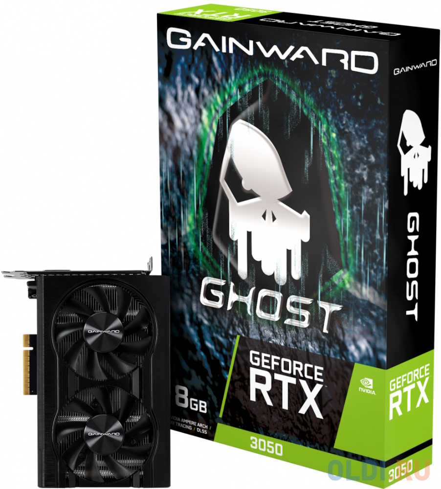 Видеокарта Gainward nVidia GeForce RTX 3050 Ghost 8192Mb