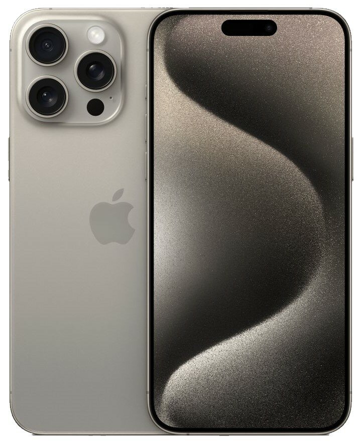 Смартфон Apple iPhone 15 Pro Max A3105, 6.7" 1290x2796 OLED, Apple A17 Pro Bionic, 1Tb, 3G/4G/5G, NFC, Wi-Fi, BT, 3xCam, 2-Sim (nano SIM+eSIM), USB Type-C, iOS 17, серый (MU713J/A)