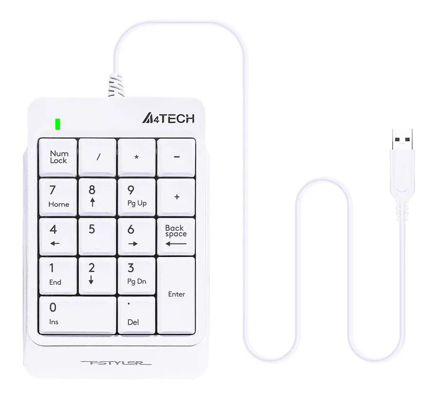 Числовой блок A4Tech Fstyler FK13P USB White