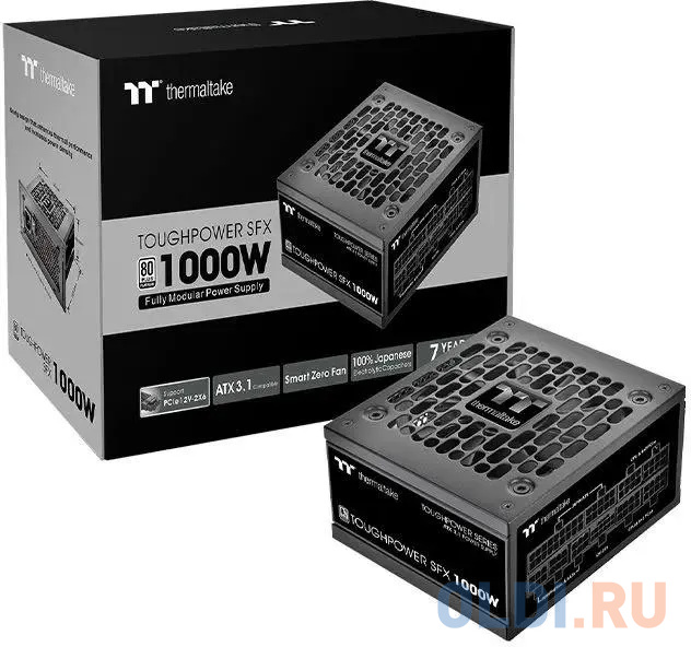 Блок питания Thermaltake SFX 1000W Toughpower SFX1000 Gen.5 80+ platinum (20+4pin) APFC 90mm fan 8xSATA Cab Manag RTL