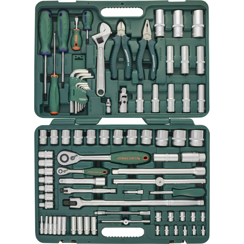 Набор инструментов Jonnesway S04H52483S, предметов в наборе: 83 шт., пластиковый кейс