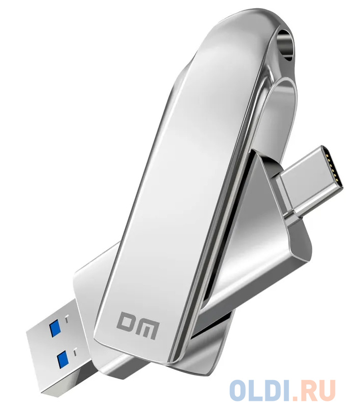 Флешка 256Gb DM FS230-USB3.2 256GB USB 3.2 серебристый