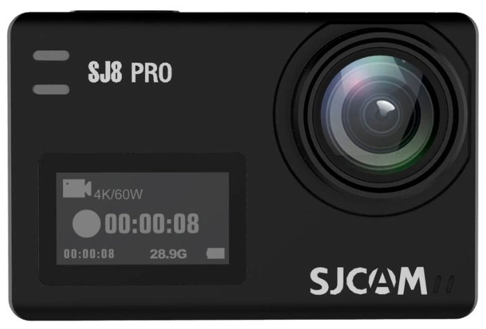 Экшн-камера SJCAM SJ8 Pro, 12 MP, 3840x2160, 2.33" cенсорный ЖК, USB, WiFi, черный (SJCAM-SJ8-PRO)
