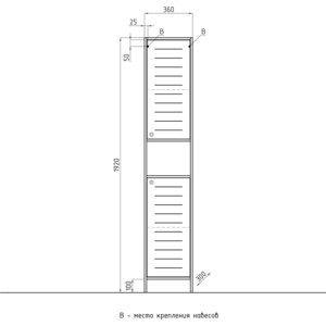 Пенал Style line Кантри 36 венге (4650134470987)