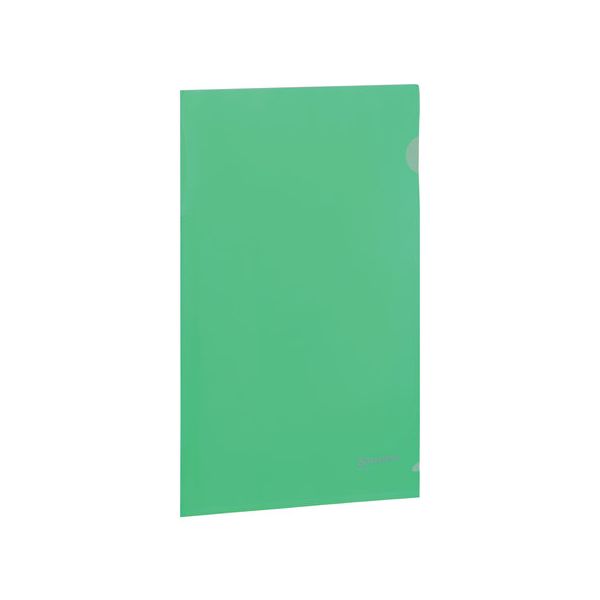 Папка-уголок BRAUBERG, зеленая, 0,10 мм, 223965, (50 шт.)