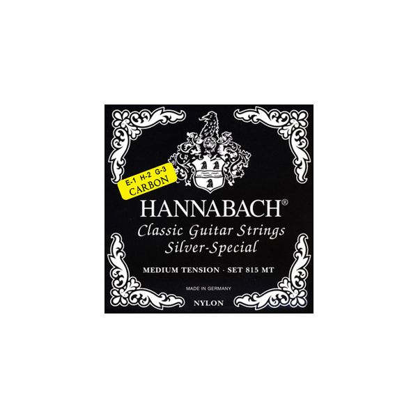 Струны Hannabach 815MTC CARBON Black SILVER SPECIAL нейлон карбон для классической гитары