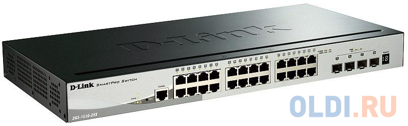 Коммутатор D-Link DGS-1510-28X 24G 4SFP+ настраиваемый в Москвe